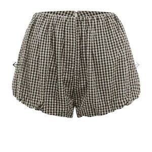 Posse the Label Aurelia Shorts size M in black and cream gingham. NWT.